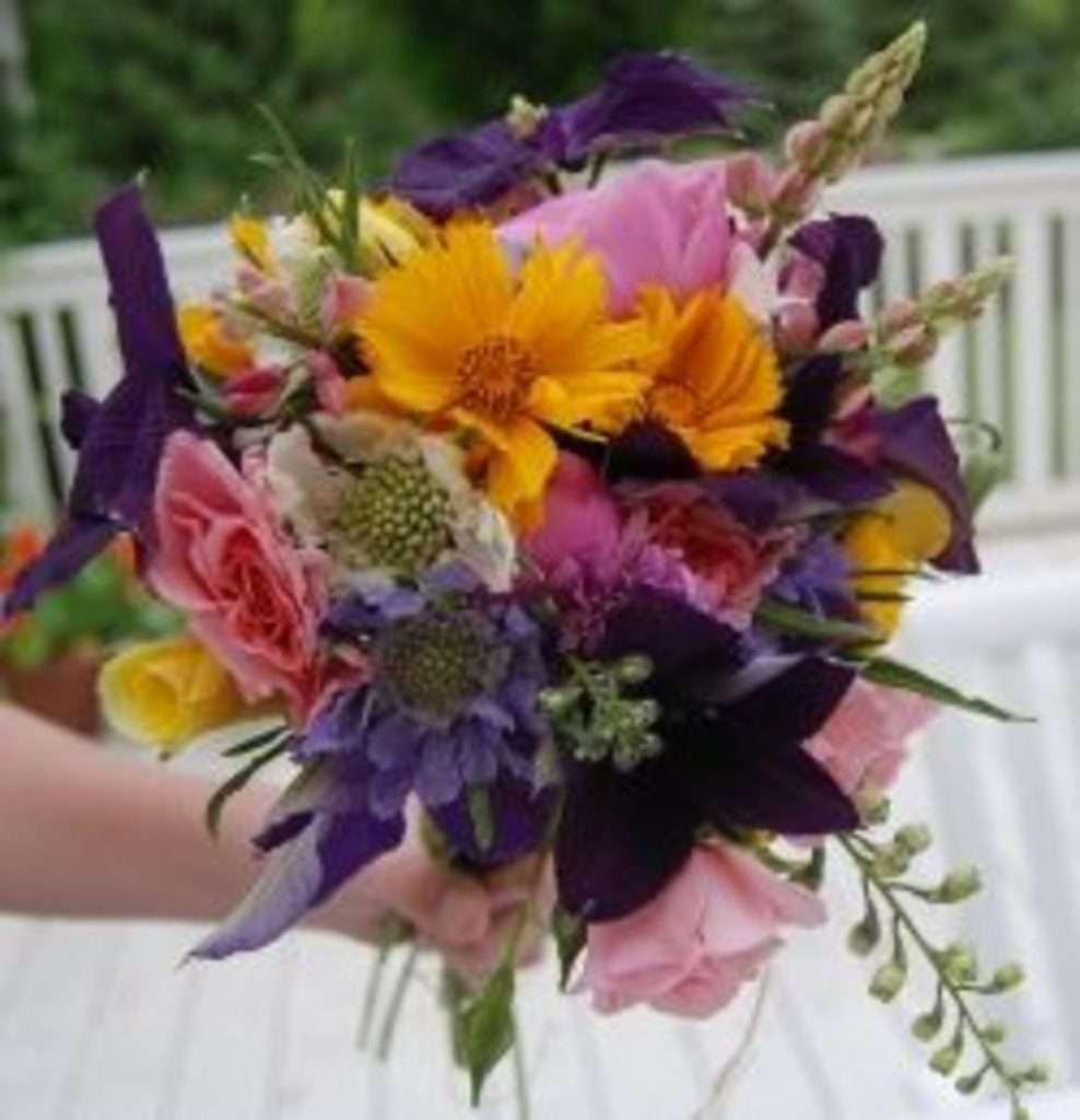 small fragrant bouquet of flowers