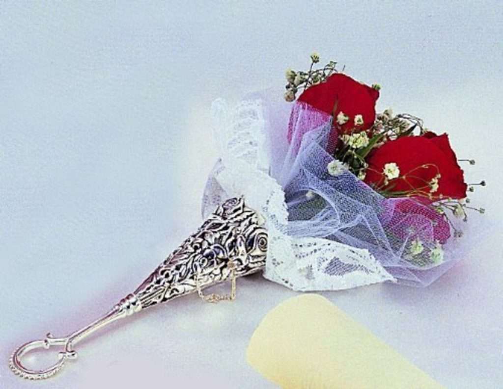 silver tussy mussy holder